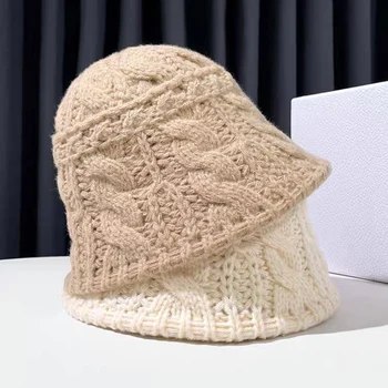 Модерна зимна шапка, дамски шапки Y2K, crochet-шапки ръчна изработка, женски Gorras сомбреро