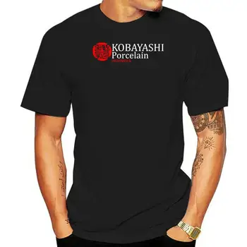 Мъжки порцеланова тениска Kobayashi с ефект на реалността. Лятна мъжка мода тениска удобна тениска, ежедневни тениски с къс ръкав