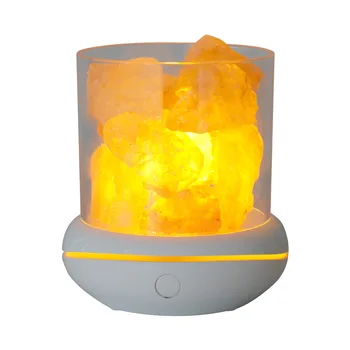 Нова Гималайская ароматерапевтическая солна каменна лампа USB Настолен лека нощ за почистване на въздуха от отрицателни йони