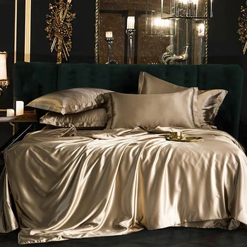 Обикновен комплект спално бельо, луксозна мека чаршаф И калъфки за възглавници, качествено стеганое одеяло, летен комплект спално бельо за дома, качествен комплект спално бельо