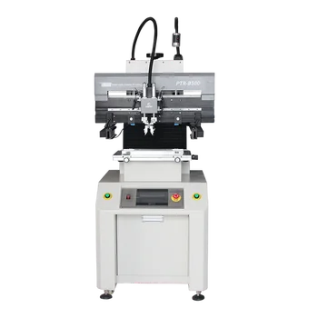 Оборудване за производство на електроника PTR-B500 полуавтоматични принтер с един удар факел за макаронени изделия с двойна стъргалка точност ръководят smt принтер за паста с един удар факел