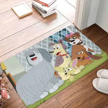 Прекрасен нескользящий килим за баня за кучета, мат хол за кученца, добре дошли, подложка за декорация на дома