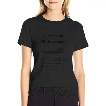 Препоръки пилот за тениски Thunderbird 2, скъпа облекло, тениски оверсайз за жени