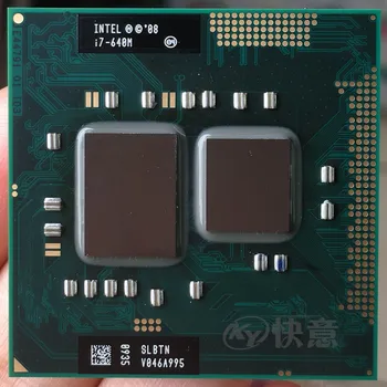 Процесор Intel Core I7-640M i7-640M лаптоп с процесор за лаптоп PGA 988 cpu