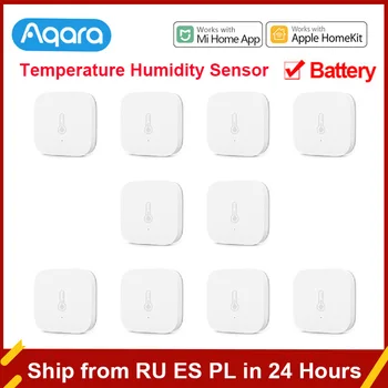 Сензор за температура Aqara ZigBee Temperatur Humidity Сензор за Дистанционно Управление на Умен Дом Работа С Xiaomi Home app Mijia Хъб Homekit