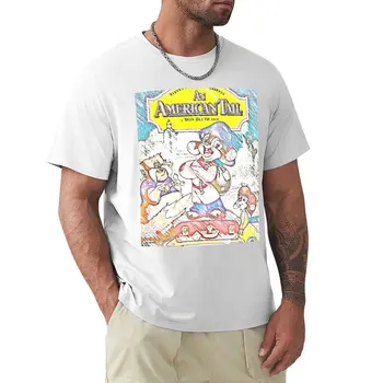 Тениска с американския опашка, графична тениска, облекла в стил хипи, мъжки тениски, комплект