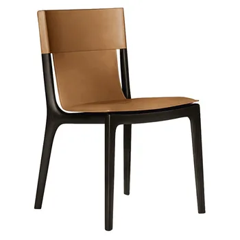 Трапезни столове в скандинавски стил за спални, Кухненски салон, трапезни столове от изкуствена кожа, луксозен дизайн, мебели за трапезария Cadeiras WK50CY