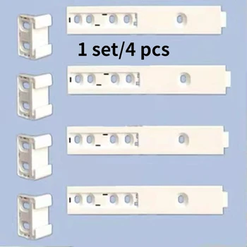 Употреба чекмедже на хладилника за вграждане на вратата на фризера Пластмасови инструменти за монтаж на стена, определя водач connector слайдове в събирането на