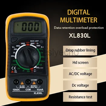 Цифров мултицет Измервателни Уреди за Измерване на напрежение ac dc Мультитестер амперметър волтметър 3 В 1 Инструменти за електротехник XL830L