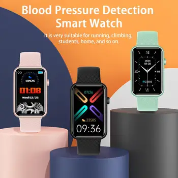 Часовникът е Водоустойчив Мониторинг на състоянието на здравето на Брой стъпки Автономна плащане Смарт часовник с 1,57-инчов екран за определяне на кръвното налягане