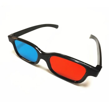 Черна Дограма Червени Сини Сини 3D Очила с Анаглифами 0,2 мм За DVD Филми и Игри