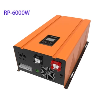 Чиста Синусоидална инвертор за захранване от мрежата 6000 W/6 кВт постоянен ток 24 До 48 до 220 230 240 vac Разход на UPS-инвертор 50 Hz със Зарядно устройство ac